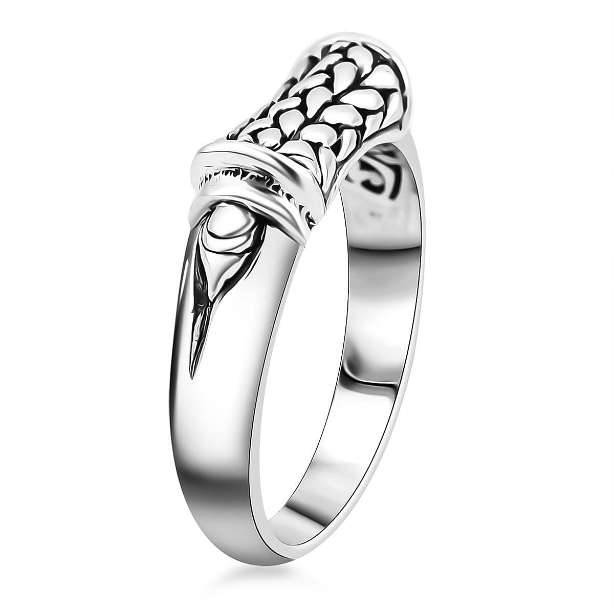 Bali Legacy Sterling Silver Padian Ring (Size 10.0) 4.36 Grams image number 2