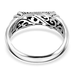 Bali Legacy Sterling Silver Borobudur Ring (Size 6.0) 4.09 Grams