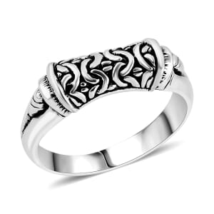 Bali Legacy Sterling Silver Borobudur Ring (Size 9.0) 4.09 Grams