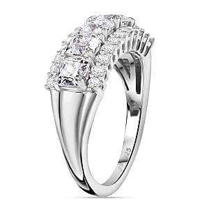 Swarovski Zirconia 3.85 ctw Band Ring in Rhodium Over Sterling Silver (Size 11.5)
