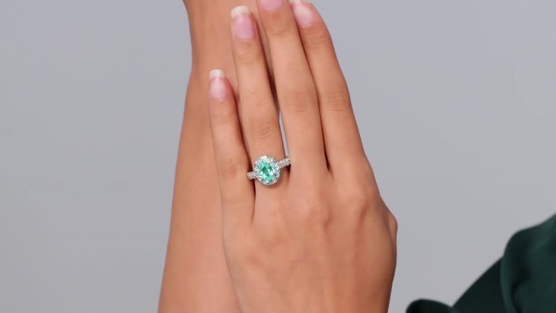 Doorbuster Certified & Appraised Rhapsody 950 Platinum AAAA Paraiba Tourmaline, Diamond (E-F, VS) Ring (Size 10.0) (8.10 g) 2.17 ctw