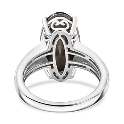 Montana Swarovski Crystal 5.12 ctw Ring in Rhodium Over Sterling Silver (Size 10)