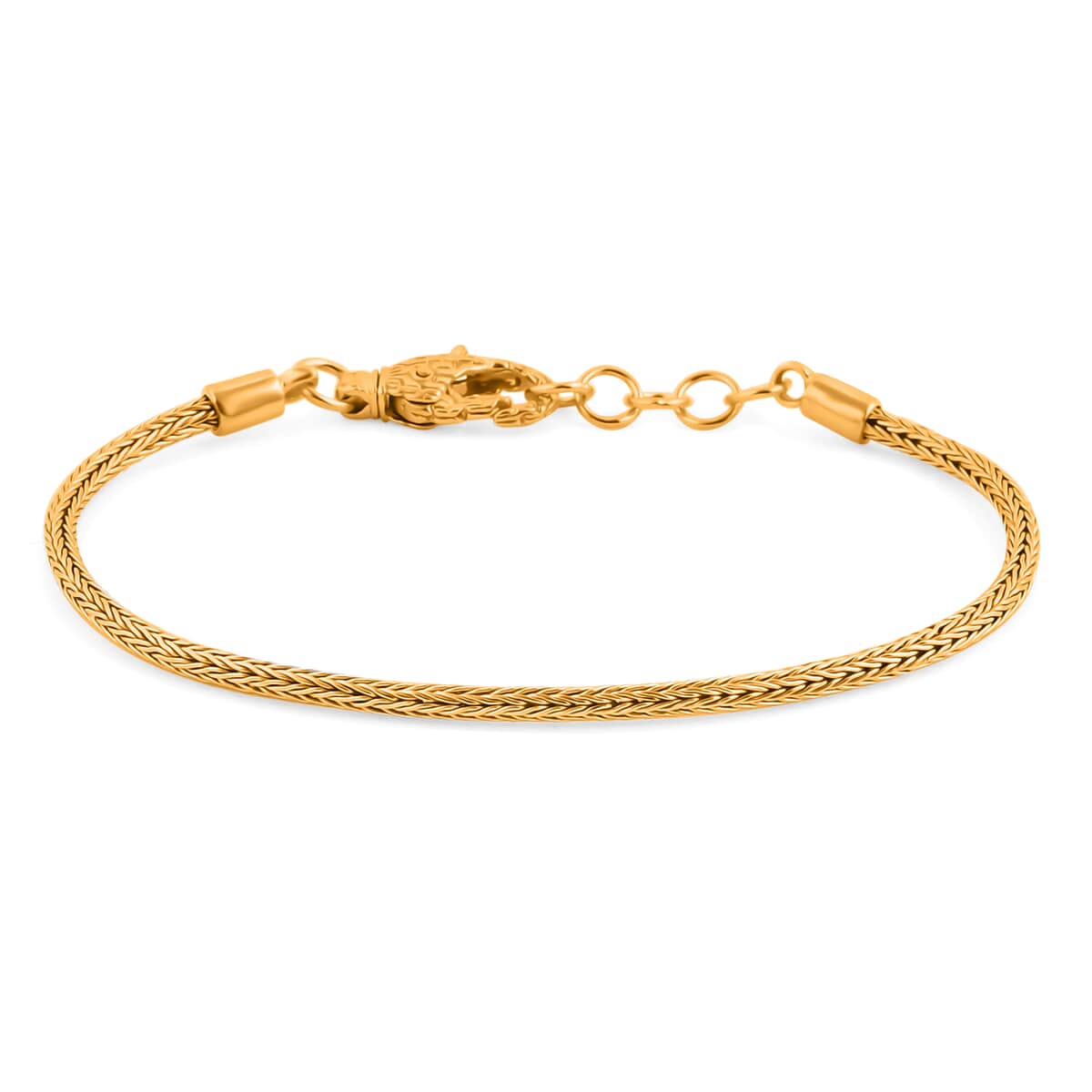 Doorbuster Bali Legacy Tulang Naga Bracelet in 22K Vermeil Yellow Gold Over Sterling Silver (7.25 In) 7.80 Grams image number 0