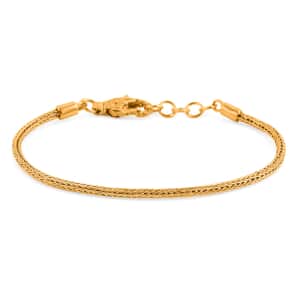 Doorbuster Bali Legacy Tulang Naga Bracelet in 22K Vermeil Yellow Gold Over Sterling Silver (7.25 In) 7.80 Grams