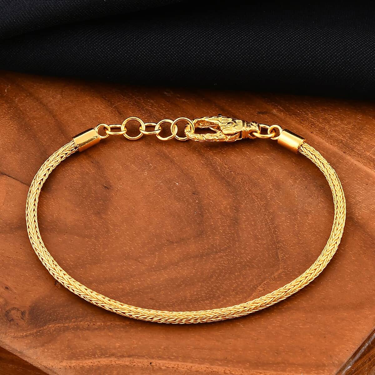 Doorbuster Bali Legacy Tulang Naga Bracelet in 22K Vermeil Yellow Gold Over Sterling Silver (7.25 In) 7.80 Grams image number 1