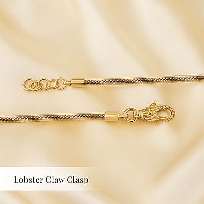 Bali Legacy Tulang Naga Bracelet in 22K Vermeil Yellow Gold Over Sterling Silver (7.25 In) 7.80 Grams