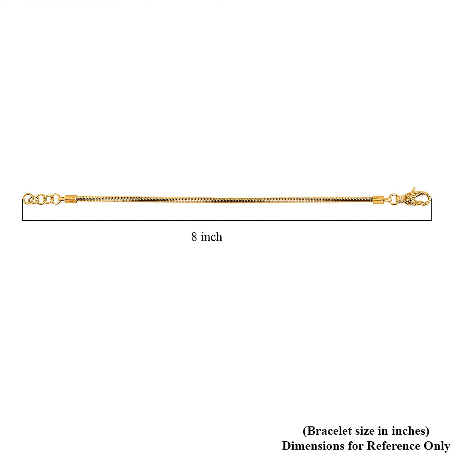 Doorbuster Bali Legacy 22K Vermeil YG Over Sterling Silver Tulang Naga Bracelet (7.25 In) (7.90 g)