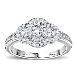 Luxuriant Lab Grown Diamond 1.00 ctw Ring in Rhodium Over Sterling Silver (Size 7.0)