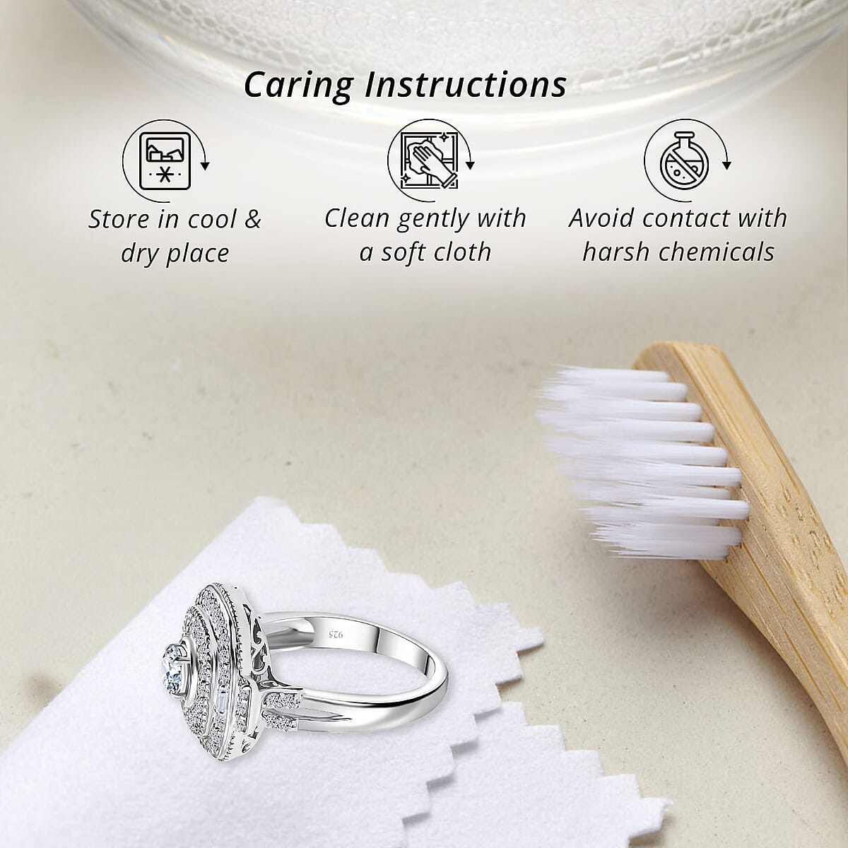 Luxuriant Lab Grown Diamond 1.00 ctw Ring in Rhodium Over Sterling Silver (Size 7.0) image number 6