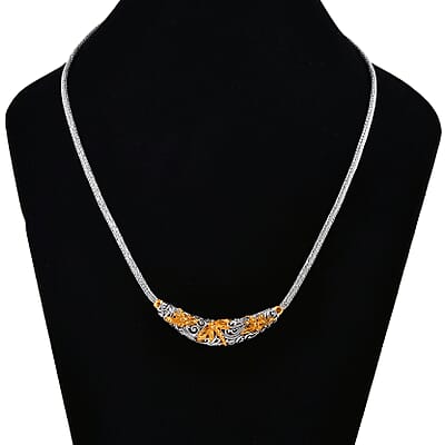 Bali Legacy Dragonfly Necklace in 22K Vermeil Yellow Gold Over Sterling Silver 25.20 Grams 20 Inches