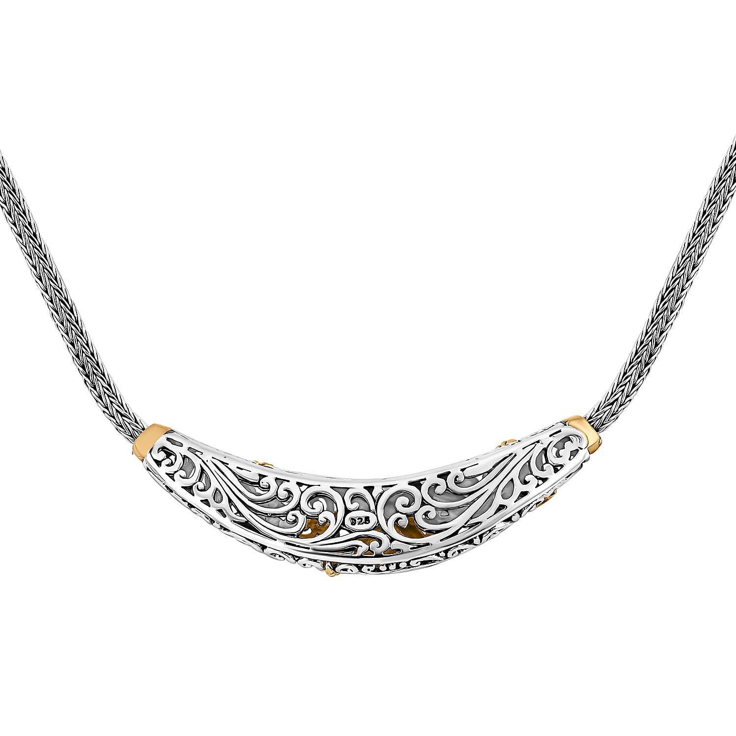 Doorbuster Bali Legacy 22K Vermeil YG Over Sterling Silver Dragonfly Necklace (20 Inches) (25.22 g)