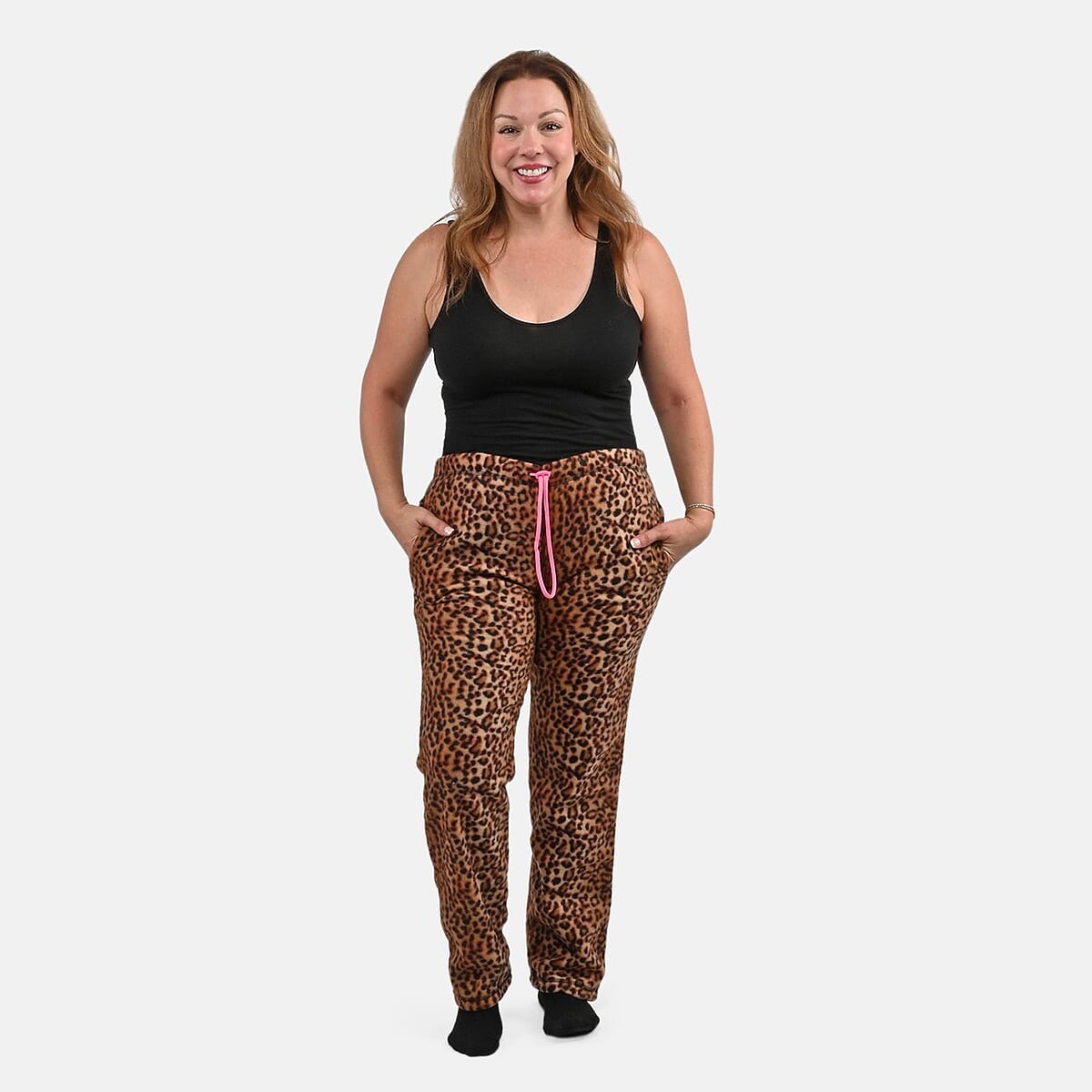 Hanton Tan Women's Polar Fleece Pajama Pant - XL image number 0