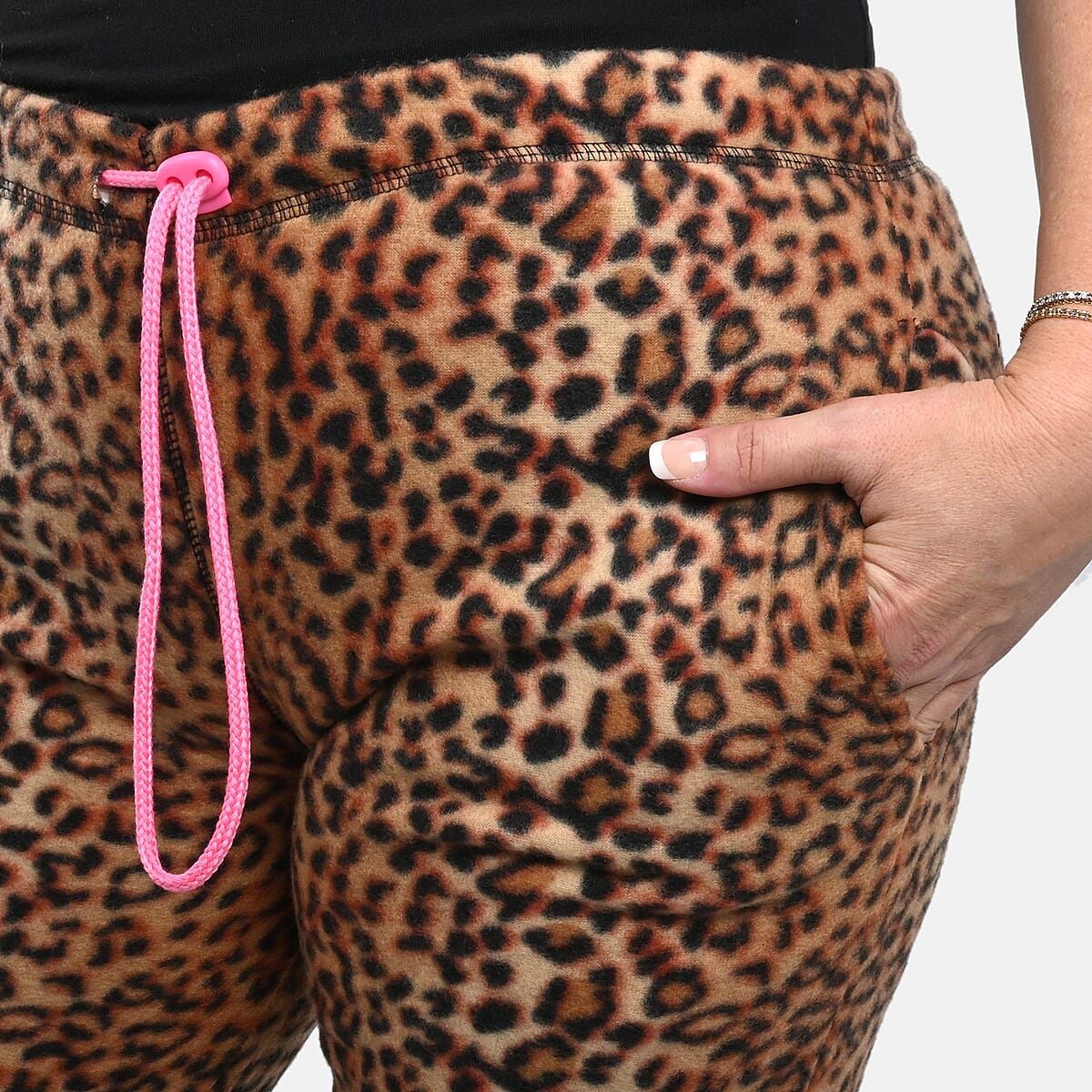 Hanton Tan Women's Polar Fleece Pajama Pant - XL image number 5