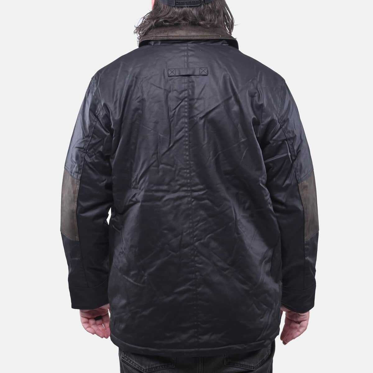 Yellowstone Black Men's Wax Barn Coat - L image number 1