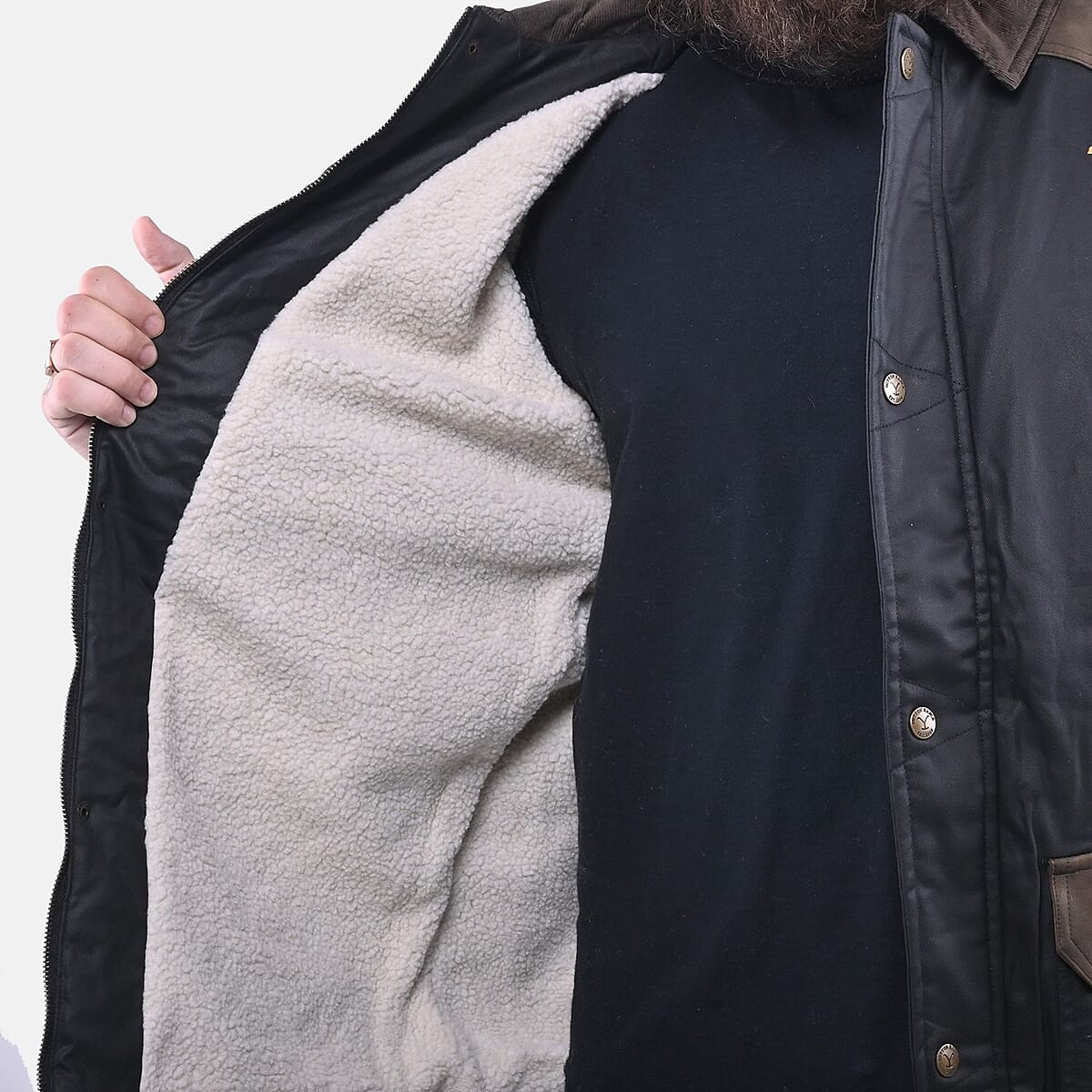 Yellowstone Black Men's Wax Barn Coat - 2XL image number 3
