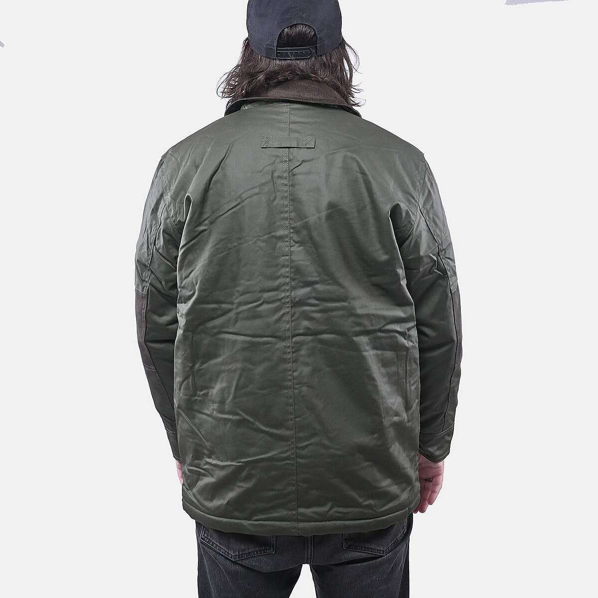 Yellowstone Dark Olive Men's Wax Barn Coat - M image number 1