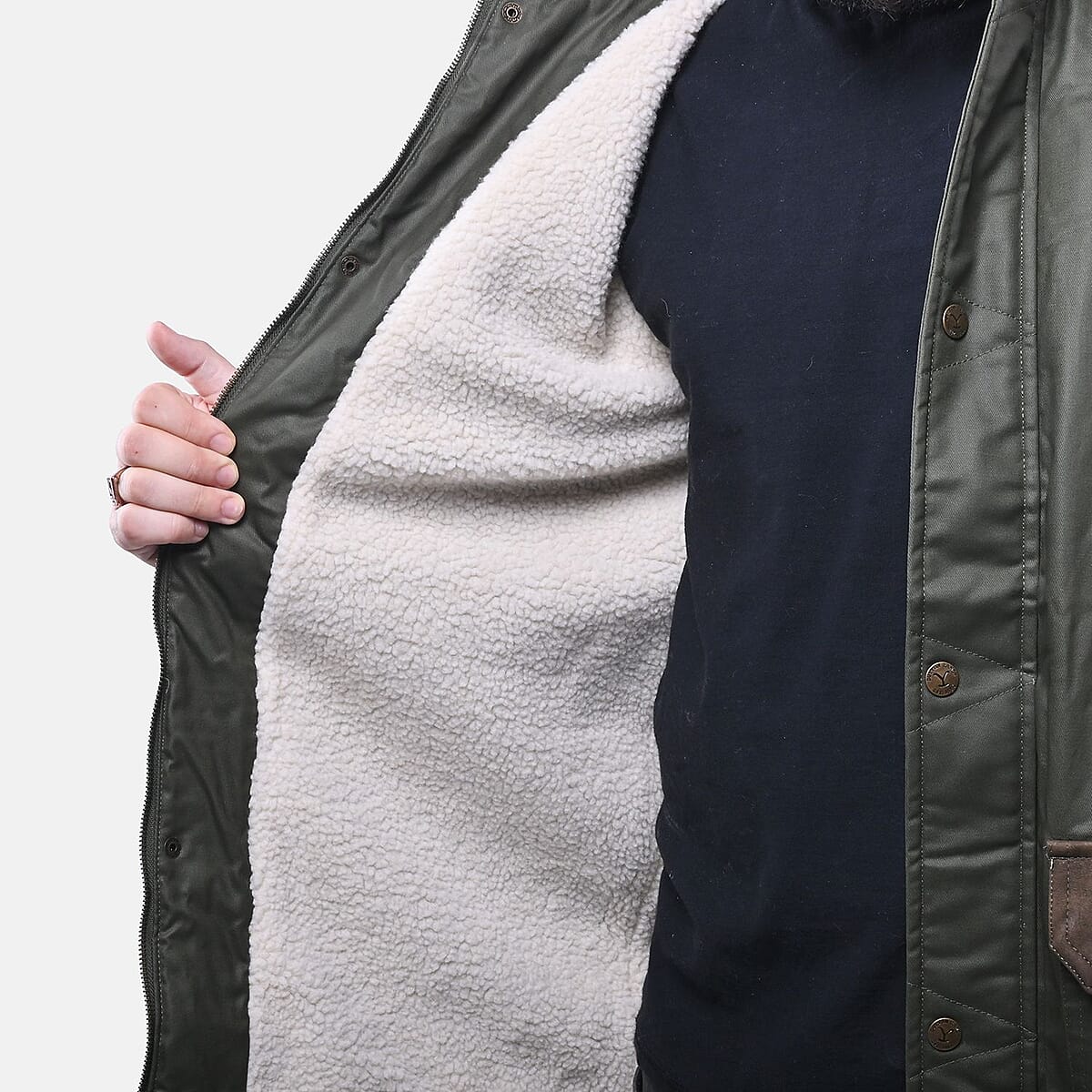 Yellowstone Dark Olive Men's Wax Barn Coat - XL image number 3