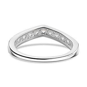 Simulated Diamond 1.16 ctw Band Ring in Sterling Silver (Size 5.5)