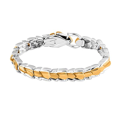 Bali Legacy Dragon Bracelet in 22K Vermeil YG Over and Sterling Silver (6.50 In) 31.05 Grams