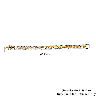 Bali Legacy Dragon Bracelet in 22K Vermeil YG Over and Sterling Silver (6.50 In) 31.05 Grams