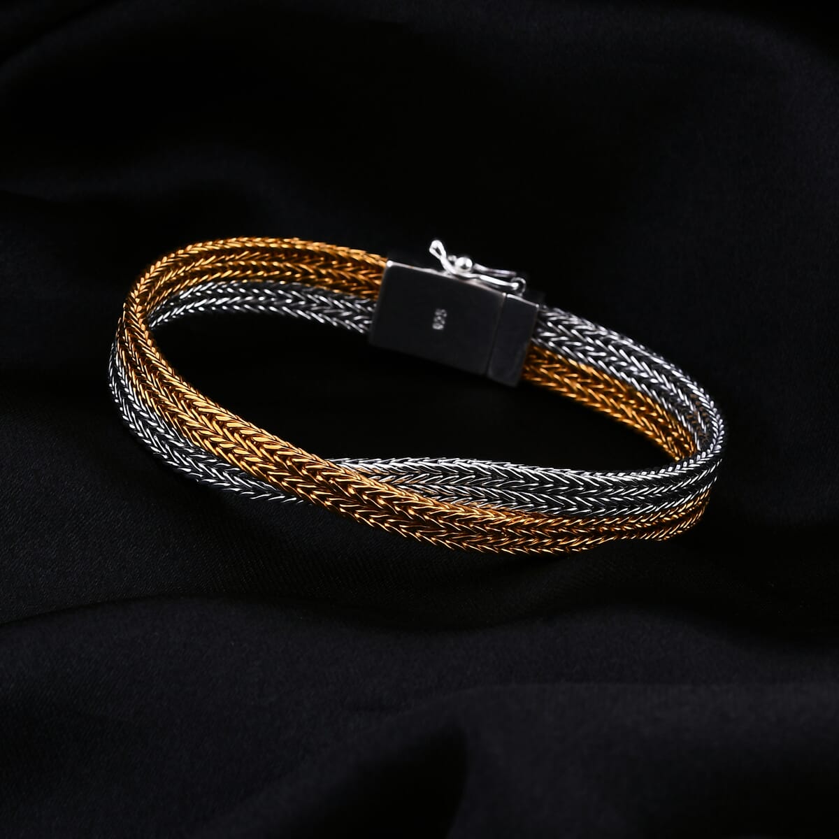 Bali Legacy Tulang Naga Bracelet in 22K Vermeil YG Over and Sterling Silver (6.50 In) 29.90 Grams image number 1