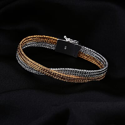 Bali Legacy Tulang Naga Bracelet in 22K Vermeil YG Over and Sterling Silver (6.50 In) 29.90 Grams