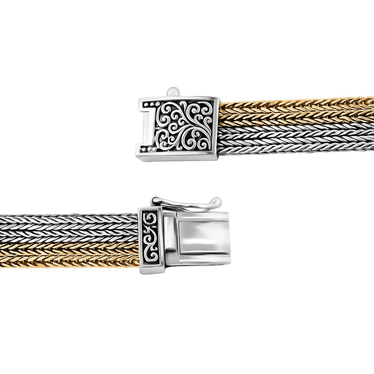 Bali Legacy Tulang Naga Bracelet in 22K Vermeil YG Over and Sterling Silver (6.50 In) 29.90 Grams image number 3