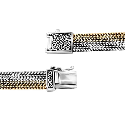 Bali Legacy Tulang Naga Bracelet in 22K Vermeil YG Over and Sterling Silver (6.50 In) 29.90 Grams