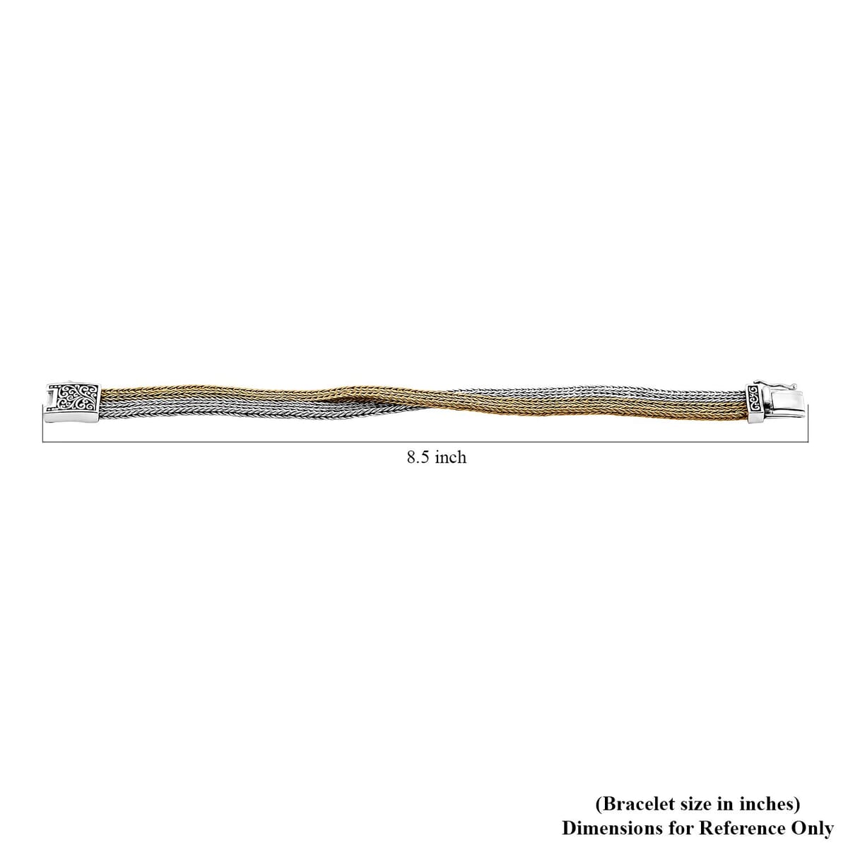Bali Legacy Tulang Naga Bracelet in 22K Vermeil YG Over and Sterling Silver (6.50 In) 29.90 Grams image number 4