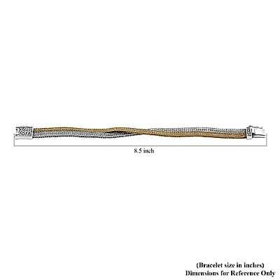 Bali Legacy Tulang Naga Bracelet in 22K Vermeil YG Over and Sterling Silver (6.50 In) 29.90 Grams