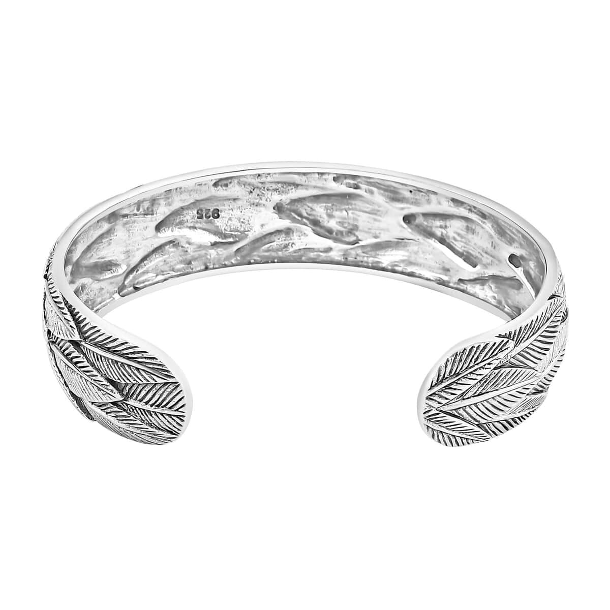 Bali Legacy Garuda Feather Cuff Bracelet in Sterling Silver (7.25 In) 27 Grams image number 4