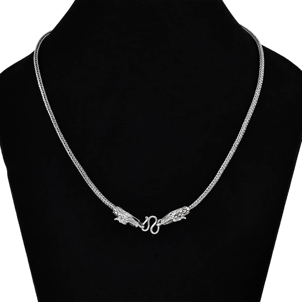 Bali Legacy Tulangnaga Dragon Necklace in Sterling Silver 22.15 Grams 20 Inches image number 2