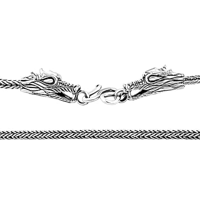 Bali Legacy Tulangnaga Dragon Necklace in Sterling Silver 22.15 Grams 20 Inches