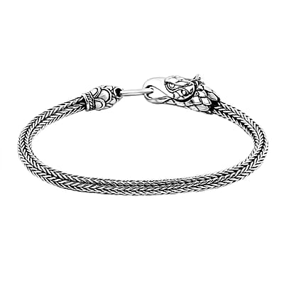Bali Legacy Tulang Naga Eagle Bracelet in Sterling Silver (6.50 In) 17.50 Grams