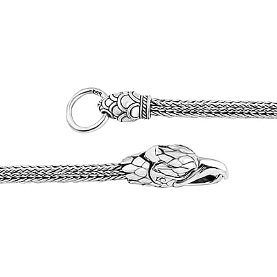Bali Legacy Tulang Naga Eagle Bracelet in Sterling Silver (6.50 In) 17.50 Grams