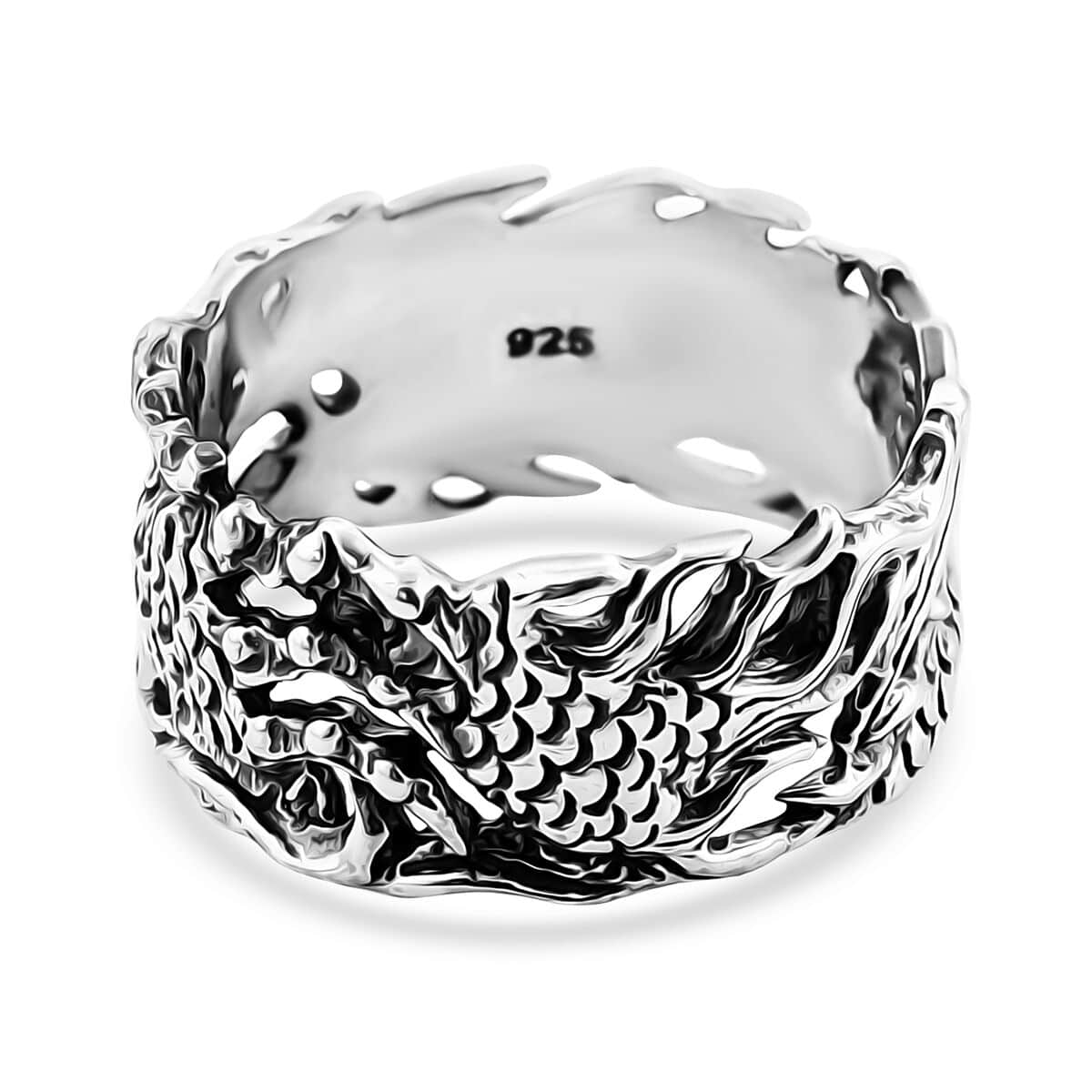 Bali Legacy Dragon Ring in Sterling Silver (Size 10.0) 5.10 Grams image number 4