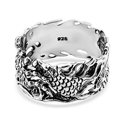 Bali Legacy Dragon Ring in Sterling Silver (Size 10.0) 5.10 Grams