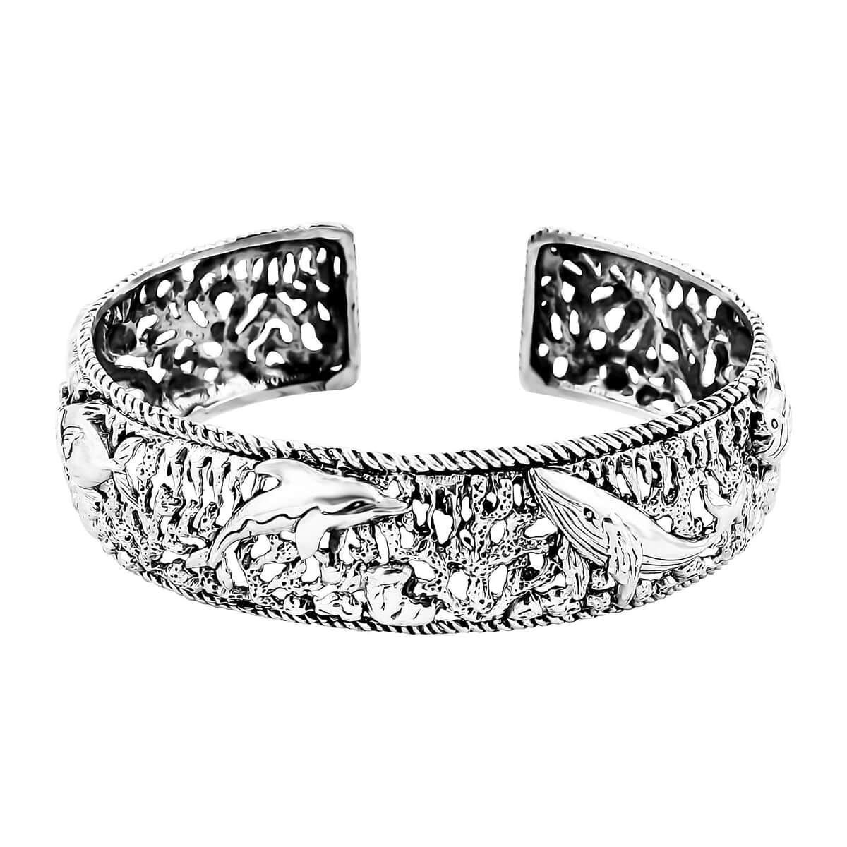 Bali Legacy Sea Safari Bangle Bracelet in Sterling Silver (7.25 In) 31.70 Grams image number 0