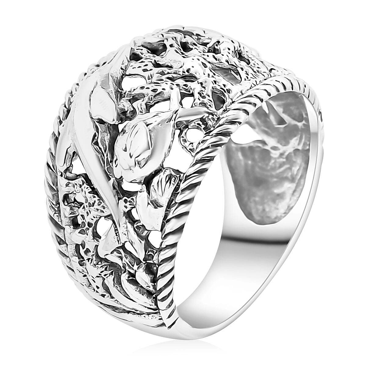 Bali Legacy Sea Safari Ring in Sterling Silver (Size 5.0) 5.15 Grams image number 3