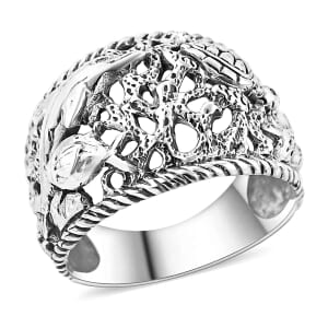 Bali Legacy Sea Safari Ring in Sterling Silver (Size 8.0) 5.15 Grams