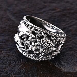 Bali Legacy Sea Safari Ring in Sterling Silver (Size 9.0) 5.15 Grams