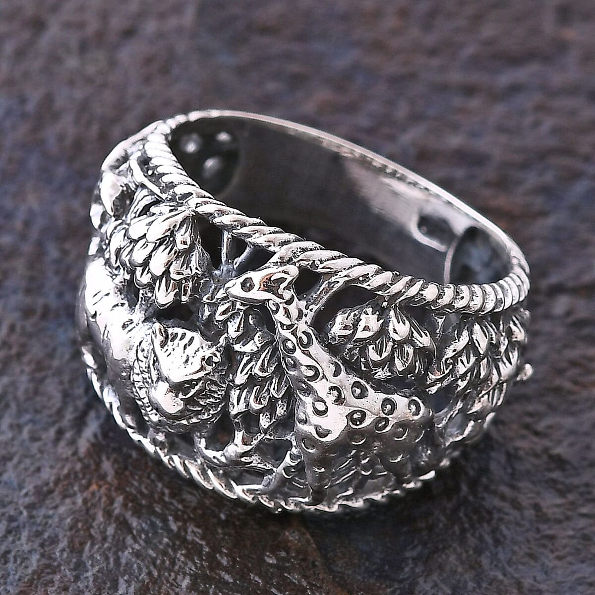 Bali Legacy Jungle Safari Ring in Sterling Silver (Size 11.0) 6.07 Grams image number 1