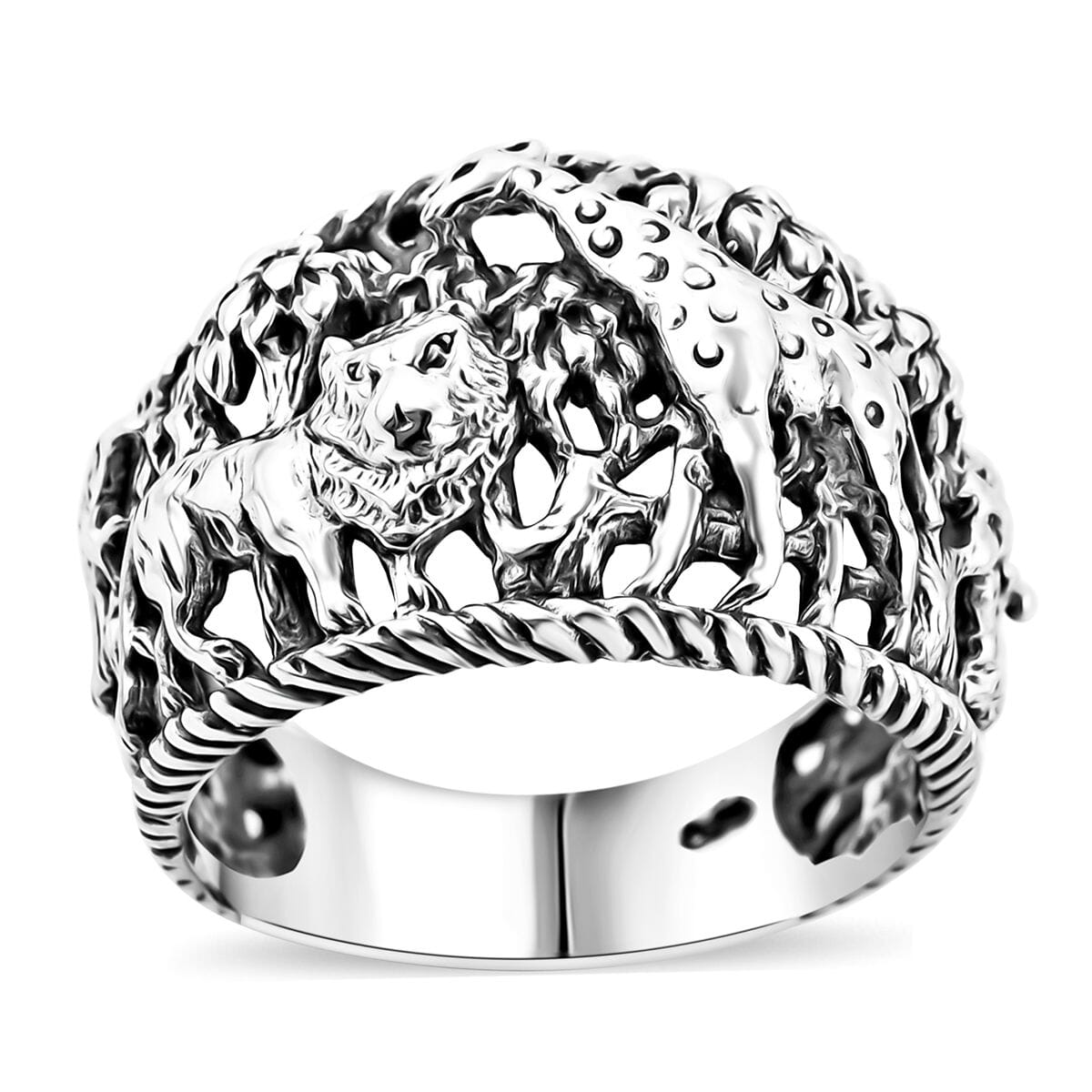 Bali Legacy Jungle Safari Ring in Sterling Silver (Size 6.0) 6.07 Grams image number 0