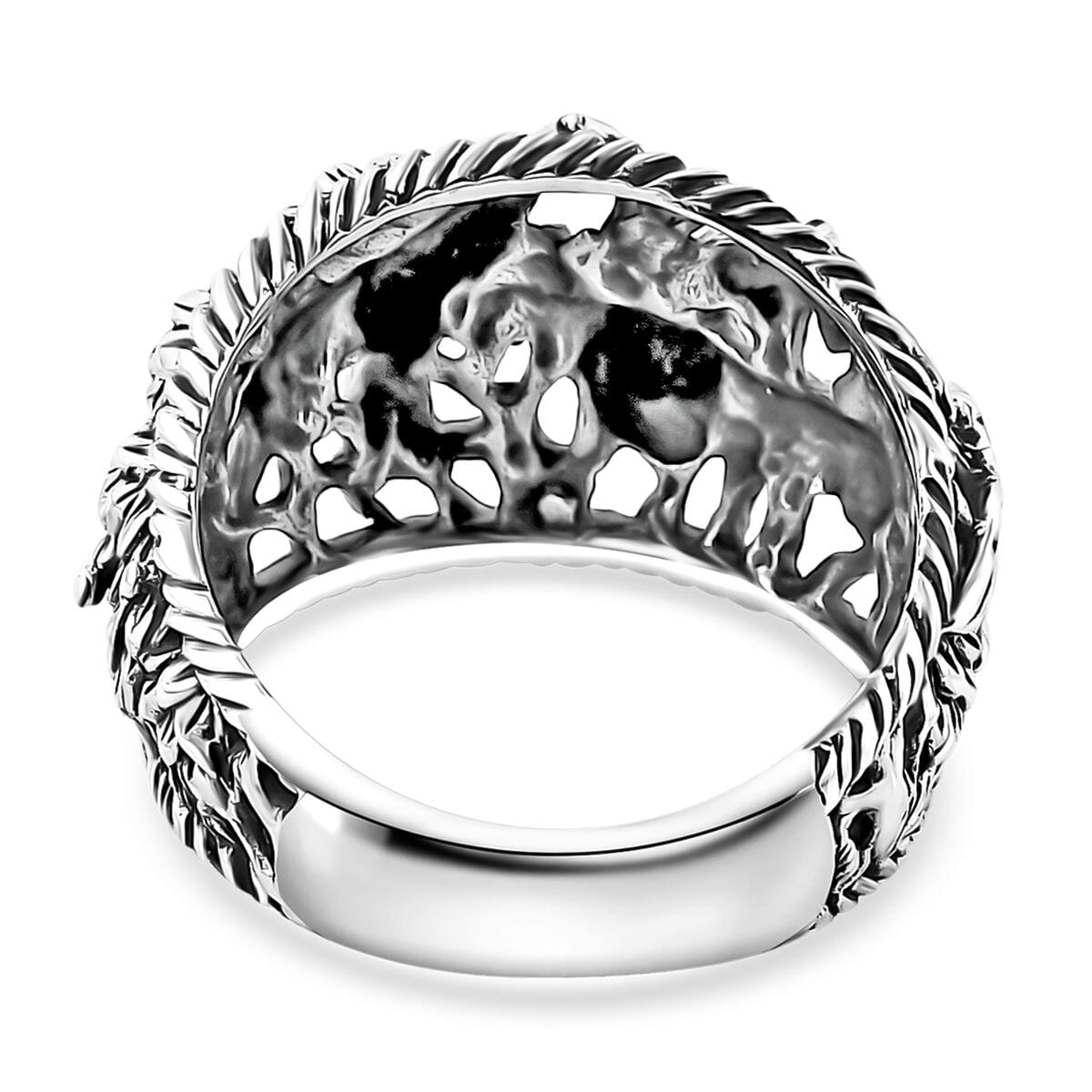Bali Legacy Jungle Safari Ring in Sterling Silver (Size 6.0) 6.07 Grams image number 4