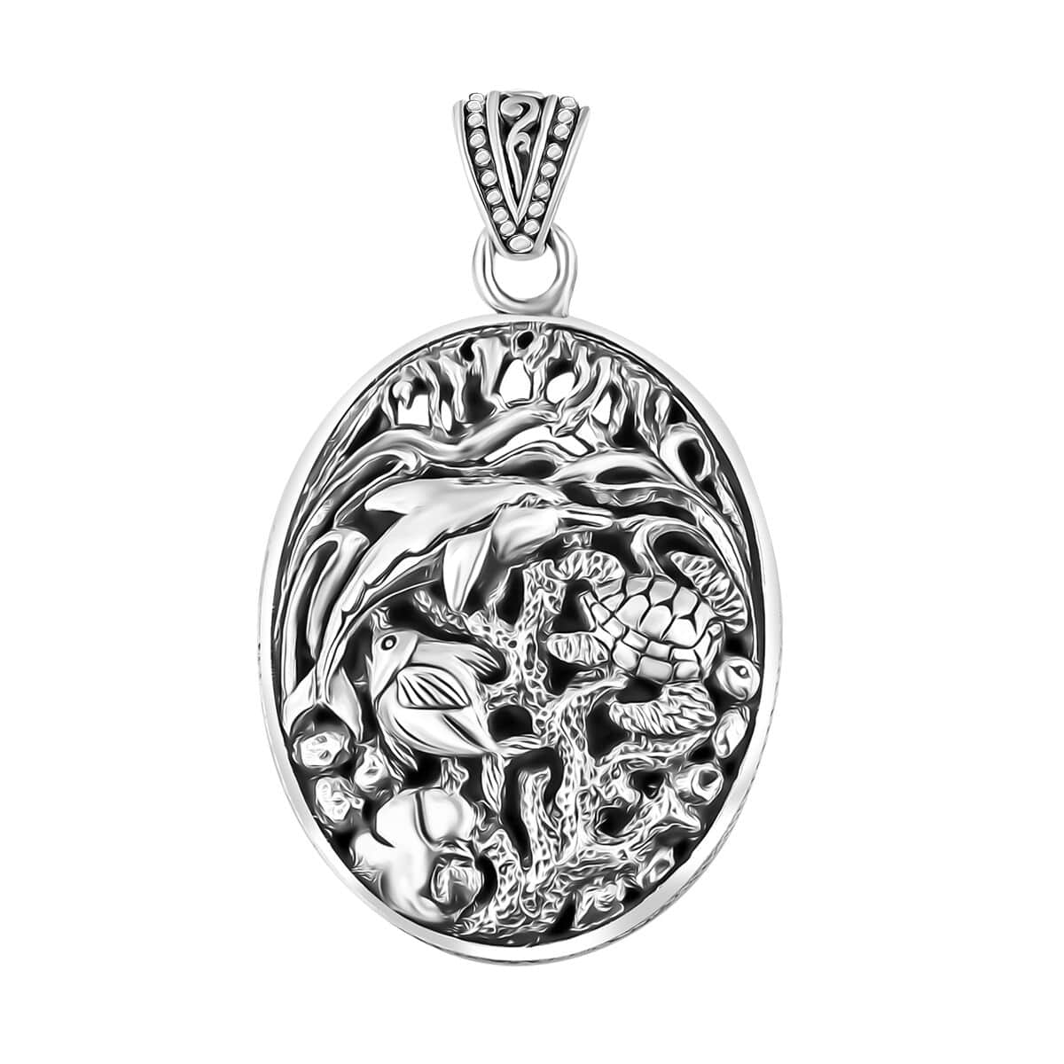 Bali Legacy Sea Safari Pendant in Sterling Silver 13.30 Grams image number 0