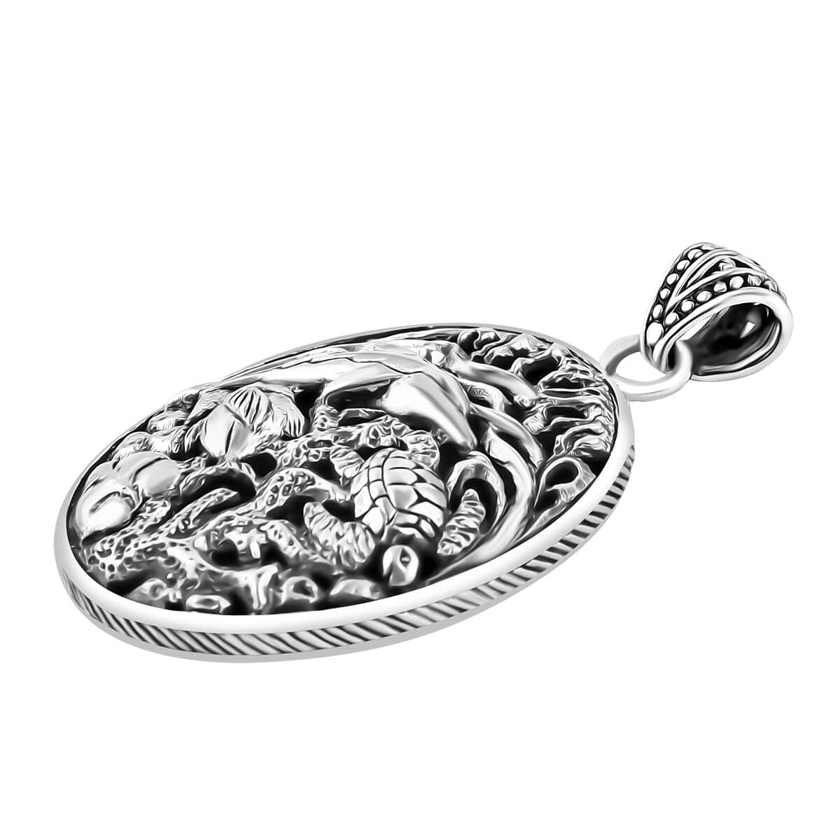 Bali Legacy Sea Safari Pendant in Sterling Silver 13.30 Grams image number 3