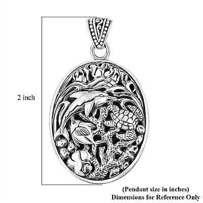 Bali Legacy Sea Safari Pendant without Chain in Sterling Silver 13.30 Grams