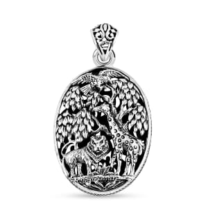 Bali Legacy Jungle Safari Pendant in Sterling Silver 11.90 Grams