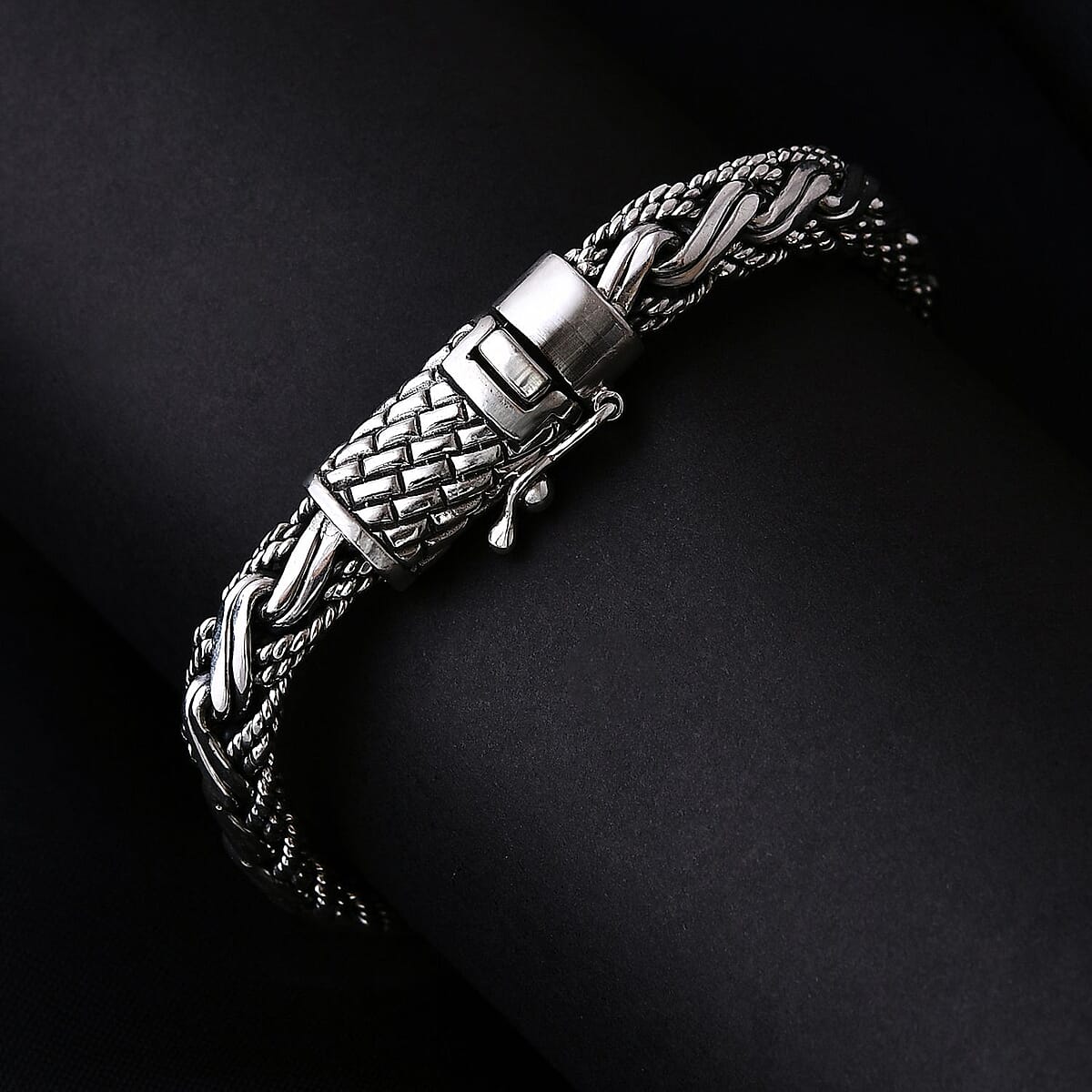 Bali Legacy Sterling Silver Padian Bracelet (6.50 In) 33.40 Grams image number 1