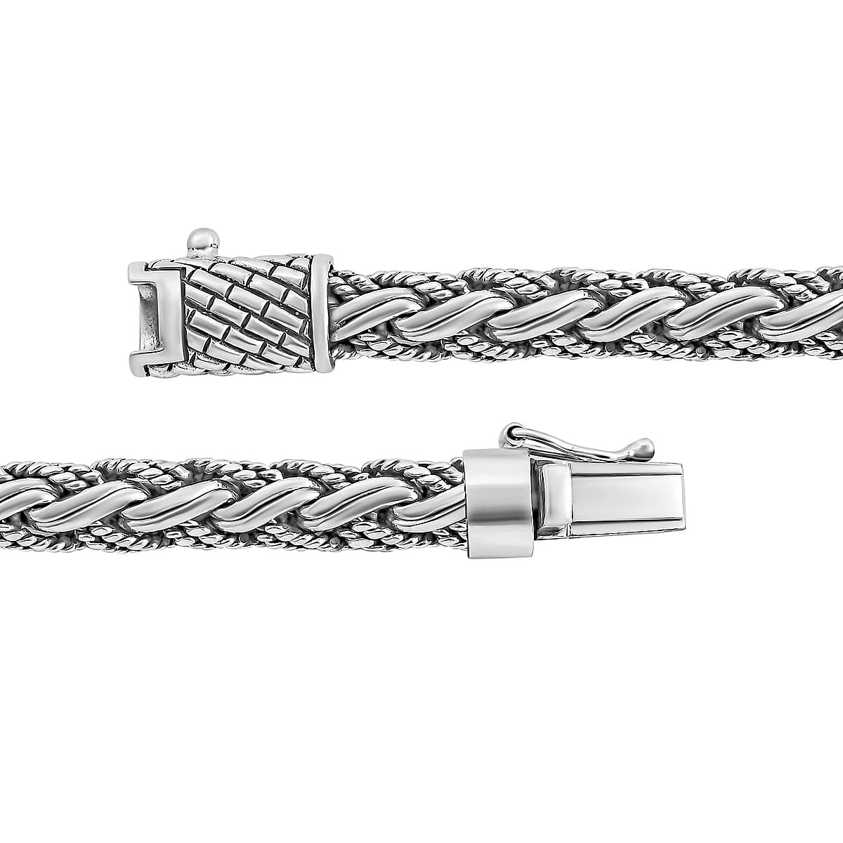 Bali Legacy Sterling Silver Padian Bracelet (6.50 In) 33.40 Grams image number 3